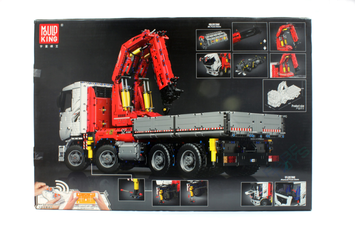 Pneumatic Crane Truck - 19002 - Mould King - Produktbild - Karton hinten