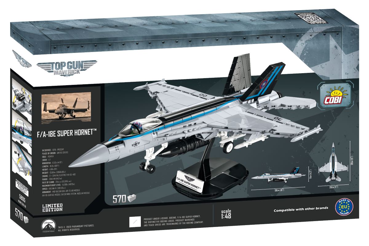 Boeing Super Hornet F/A-18E - 5805 - Cobi- Produktbild Karton hinten