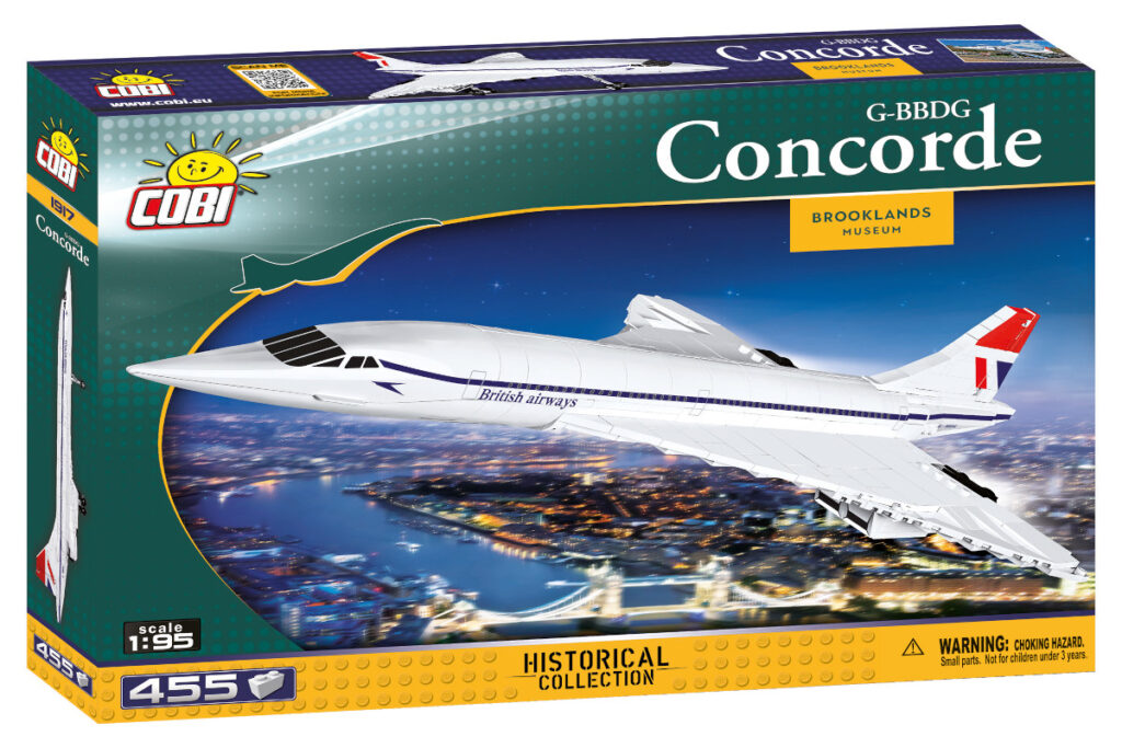 Cobi 1917 - Concorde G-BBDG Überschallflugzeug - Produktbild - Karton vorne