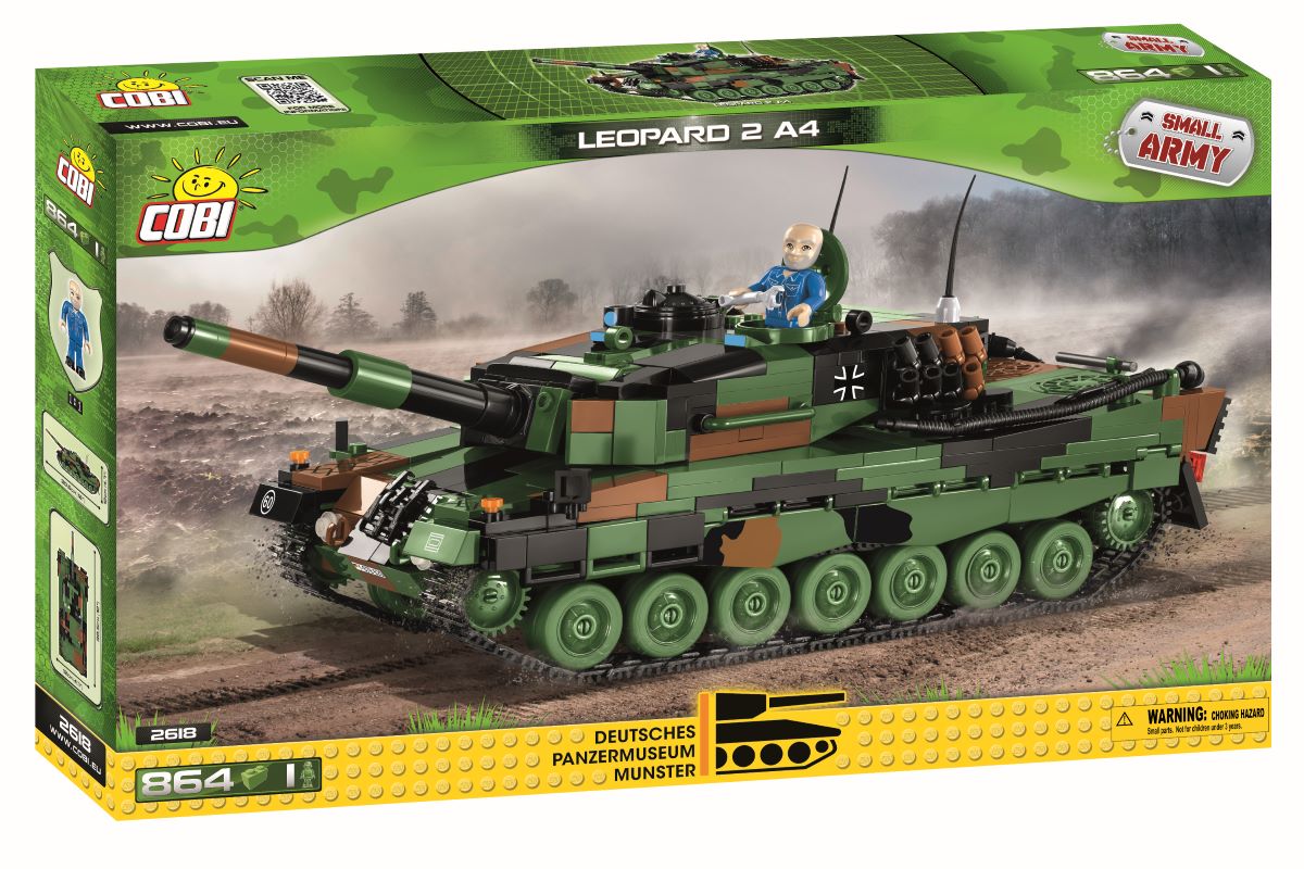Cobi 2618 - Leopard 2 A4 Kampfpanzer Armed Forces - Produktbild Karton vorne