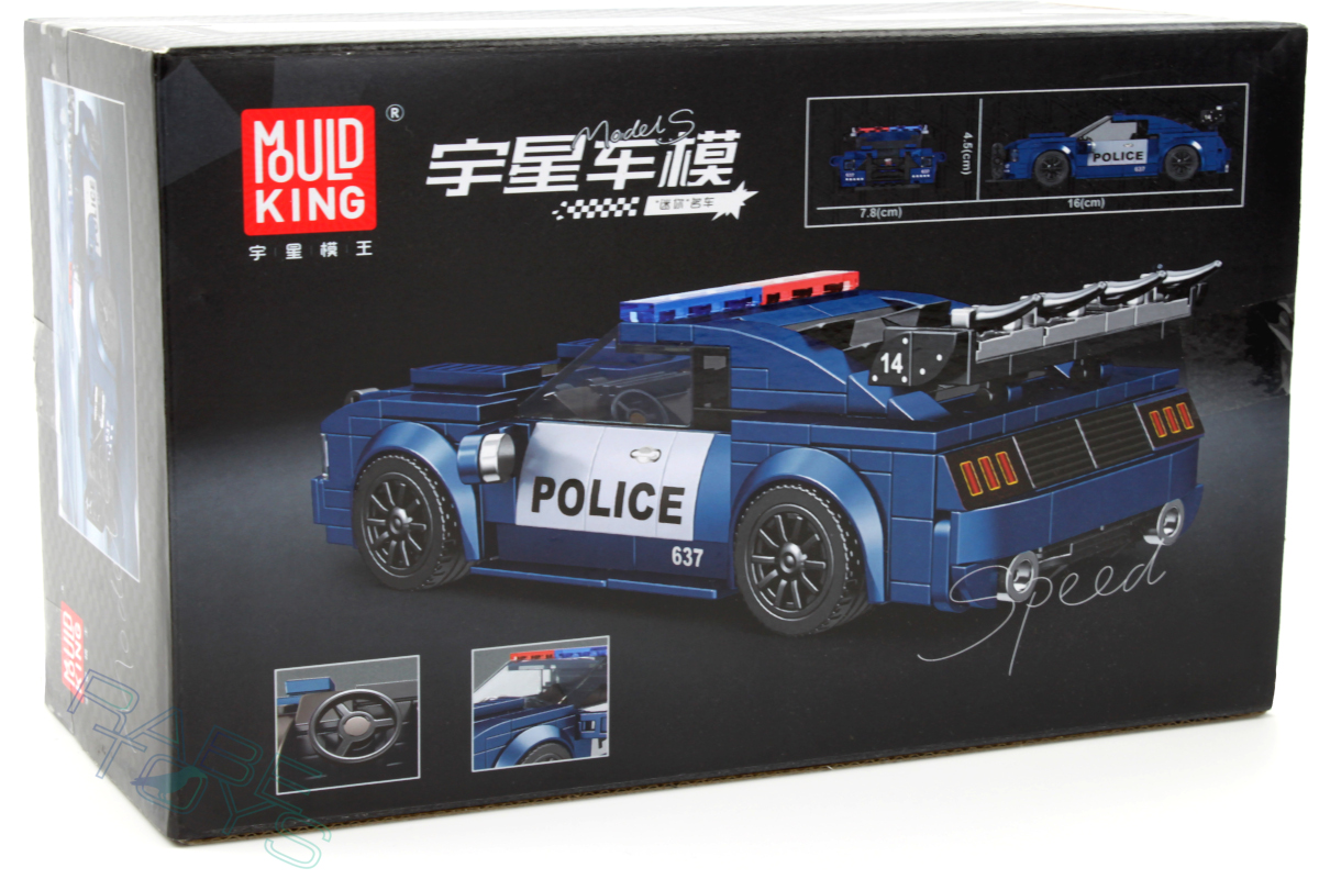 Polizeiwagen - 27002 - Mould King - Produktbild - Karton hinten