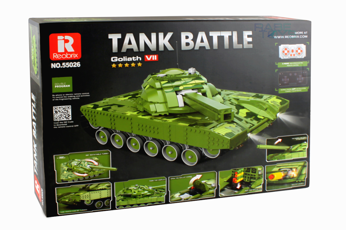 Reobrix 55026 - Holländischer Kampfpanzer Karton hinten